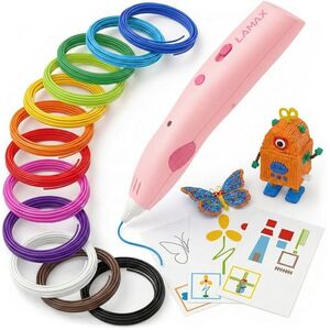 LAMAX ArtKid 3D pink + 37 méter töltőanyag + kreatív sablonok kép