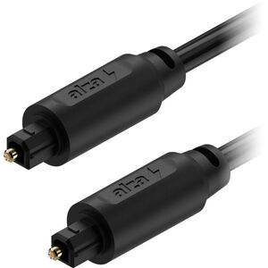 AlzaPower Optical Fiber Toslink Audio Cable 1m - fekete kép