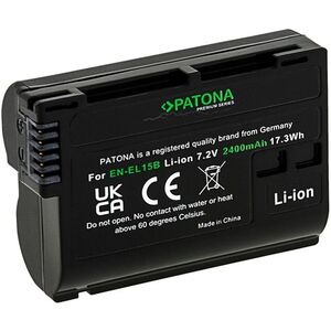 PATONA Nikon EN-EL15B akku, 2400mAh Li-Ion, Premium kép