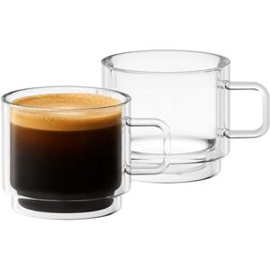 Siguro Double Stack duplafalú üvegpohár-készlet, 90 ml, 2 darab kép