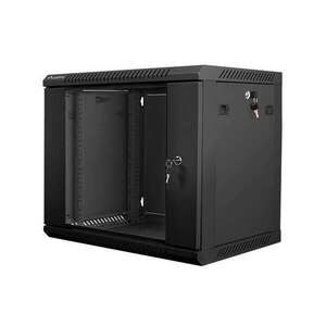 Lanberg 19" fali rack szekrény 9U 600x450mm - fekete kép