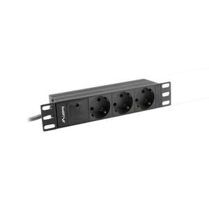 Lanberg 10" Rack-be építhető 3-as túlfeszültség védő - elosztó 2m kép
