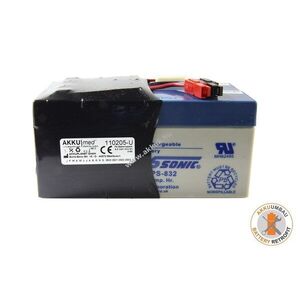 Helyettesítő akku AKKUmed Protocol Propaq 102/104/106/204/206 SP02 8V 6400mAh ólomgél kép