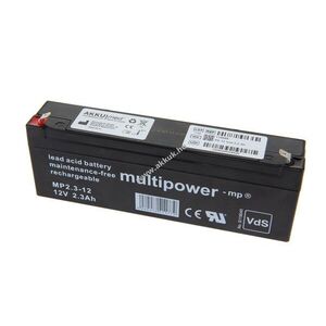 Helyettesítő akku AKKUMED Kirsch BL520 12V 2200mAh 176x34x60(66)mm 0, 796kg ólomakku kép