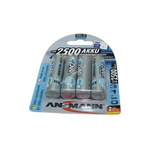 Ansmann maxE AA Mignon ceruza akku 1, 2V 2500mAh 4db/csomag NiMH kép