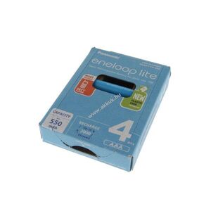 Panasonic eneloop LITE BK-4LCCE/4CP AAA (mikro) akku 1, 2V 550mAh 4db/csomag NiMH kép