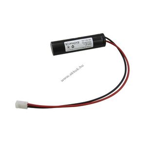 Helyettesítő akku NC Sub C 2, 4V 1800mAh vész- és biztonsági világítás NiCd kép