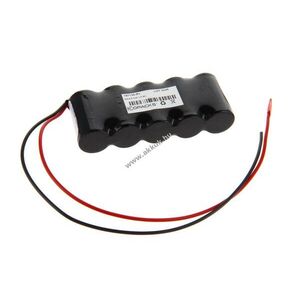 Helyettesítő akku NC vész- és biztonsági világítás Sub C 6V 1500mAh kép