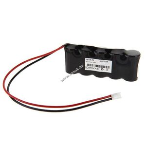 Helyettesítő akku NC Sub C 6V 1500mAh 100x23x43mm 0, 275kg 30cm kábel JST VHR-2 kép