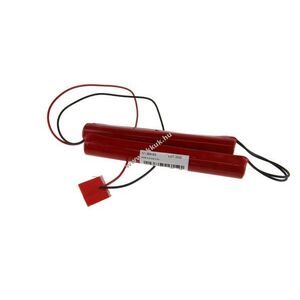 Helyettesítő akku sürgősségi és biztonsági világításhoz 4/3A-Size 4, 8V 4000mAh akkupakk NiMH kép