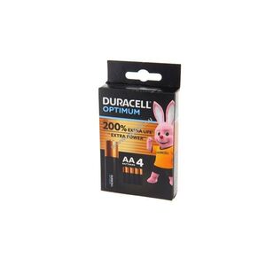 Duracell Optimum AA Mignon ceruza MN1500 LR6 1, 5V 4db csomag elem alkáli kép
