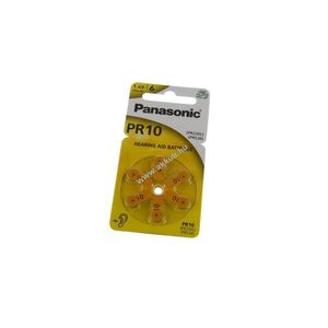 Panasonic hallókészülék elem PR10 1, 4V 6db/csomag cink-levegő kép