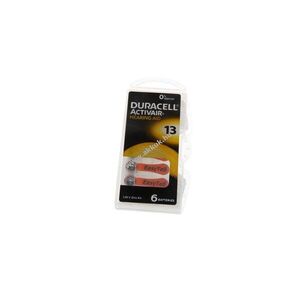 Duracell hallókészülék elem 13 EasyTab 1, 40V cink-levegő 6db/csomag kép