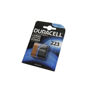 Duracell CR223 CR-P2 DL223 6V 1400mAh elem lítium kép