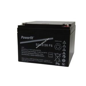 Exide Powerfit S312/26F5 12V 26Ah akku G5 csavaros AGM kép