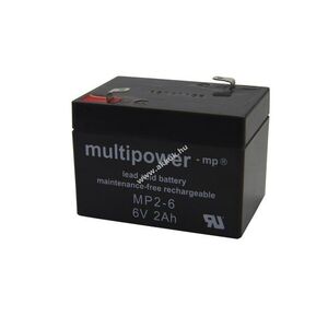 Multipower MP2-6 6V 2000mAh akku ólomakku kép