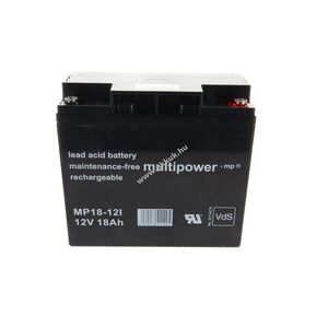 Multipower MP18-12 MP18-12I 12V 18000mAh akku ólom-savas kép