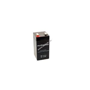 Multipower akku MP4, 5-4 4V 4500mAh 4, 8mm Faston ólom kép