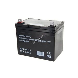 Multipower ólom akku MP34-12C, MPC34-12I 12V 34Ah Pb kép