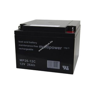Multipower MPC26-12I 12V 26Ah akku ólomakku kép