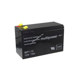 Multipower MP7-12 akku 12V 7000mAh VDS ólomakku kép
