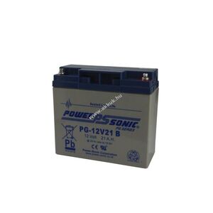 Powersonic PG12V21 12V 21Ah 181x76x167mm 5, 96kg akku AGM ólom kép