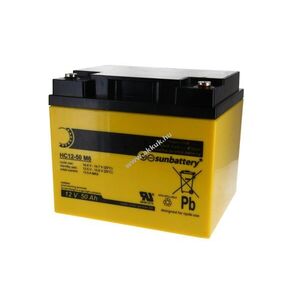 SUN HC12-50 M6 High Cycle sorozat (zyklenfest) 12V 50Ah akku AGM kép