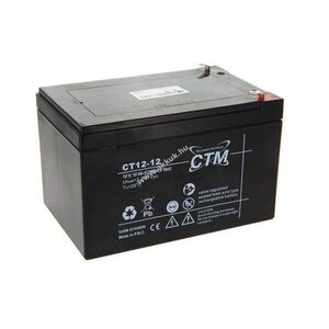CTM ólom-gél akku CT12-12 12V 12000mAh Gel kép