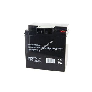 Multipower MPL28-12I 12V 28Ah akku AGM kép