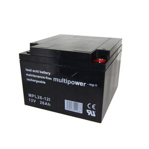 Multipower MPL26-12I 10 éves típus 12V 26Ah ólomakku kép