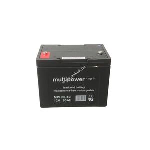 Multipower MPL80-12I 10 éves típus 12V 80Ah akku ólom-savas kép