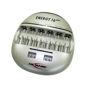 Ansmann Energy 16plus töltő AAA (mikro), AA Mignon ceruza, C (bébi méret), D (góliát), 9V NiMH és NC kép