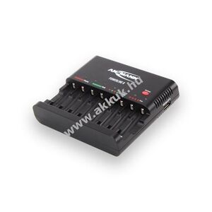 Ansmann Powerline 8 intelligens töltő 1-8 AA Mignon ceruza/AAA (Micro) akku USB 5V1000mA NiMH NiCD kép