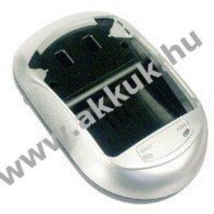 Univerzális Li-Ion töltő camcorder akkupakkokhoz 500mA 12/24V adapterrel Li-Ion kép