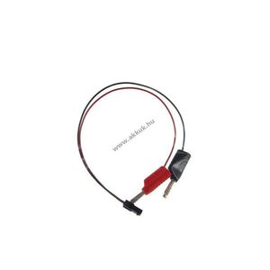 Acculux HL25EX akku töltőkábel 4mm biztonsági csatlakozó kép