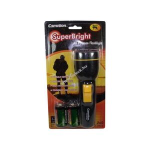Camelion Superbright LED zseblámpa 2 db D (góliát) elemekkel együtt kép