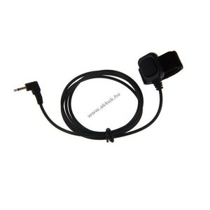 Helyettesítő ujjas PTT (Sprechtaste) 2, 5mm jack csatlakozó 100mm kábel tépőzáras rögzítés kép