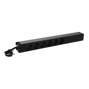 Legrand 646806 19"/1U normál KIM 6xSHK gyermekvédett TÁP elosztósor kép