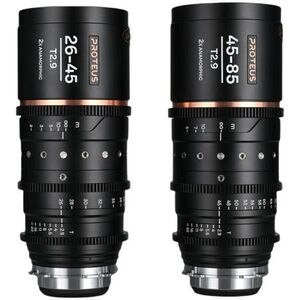 Proteus Zoom 2x Anamorphic 2-lens Bundle (26-45mm, 45-85mm) Amber (Arri PL/Canon EF) (VE2645ZOOMBPLEFAM) kép
