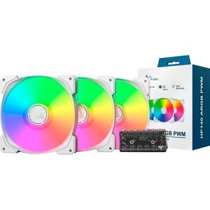 HP140 ARGB PWM 3 Pack White kép