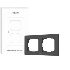 AQARA Switch Frame H2 EU (2-gang) (FE-X01DG), szürke kép