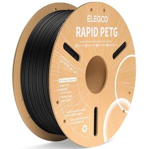 Elegoo RAPID PETG - 1, 75mm, 1kg, Cardboard Spool, Black kép