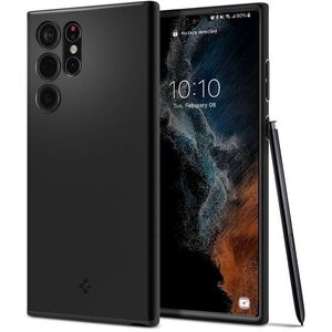 Spigen Thin Fit Samsung Galaxy S22 Ultra 5G fekete tok kép