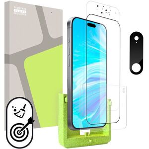 Tempered Glass Protector, iPhone 17 Air készülékhez (önfelhelyező applikátor keret) + védőüveg kamerához kép