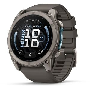 Garmin Fenix 9, 51 mm, AMOLED, Bare Titanium, Pebble Gray kép