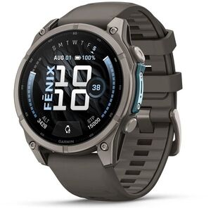 Garmin Fenix 9, 47mm, AMOLED, Bare Titanium, Pebble Gray kép