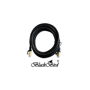 BlackBird BH1726 UTP Cat6A RJ45 Patch kábel 0.5m - Fekete kép