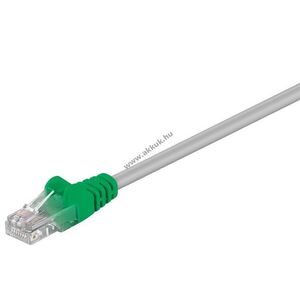 Goobay CAT-5e Crossover patchkábel U/UTP 5m szürke-zöld CCA RJ45 kép