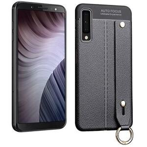 Samsung Galaxy A7 (2018) Silicone Case black (GP-82596) kép