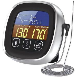 Pronett XJ5440 Digitális húshőmérő + 1, 75 m hosszú hússzonda kép